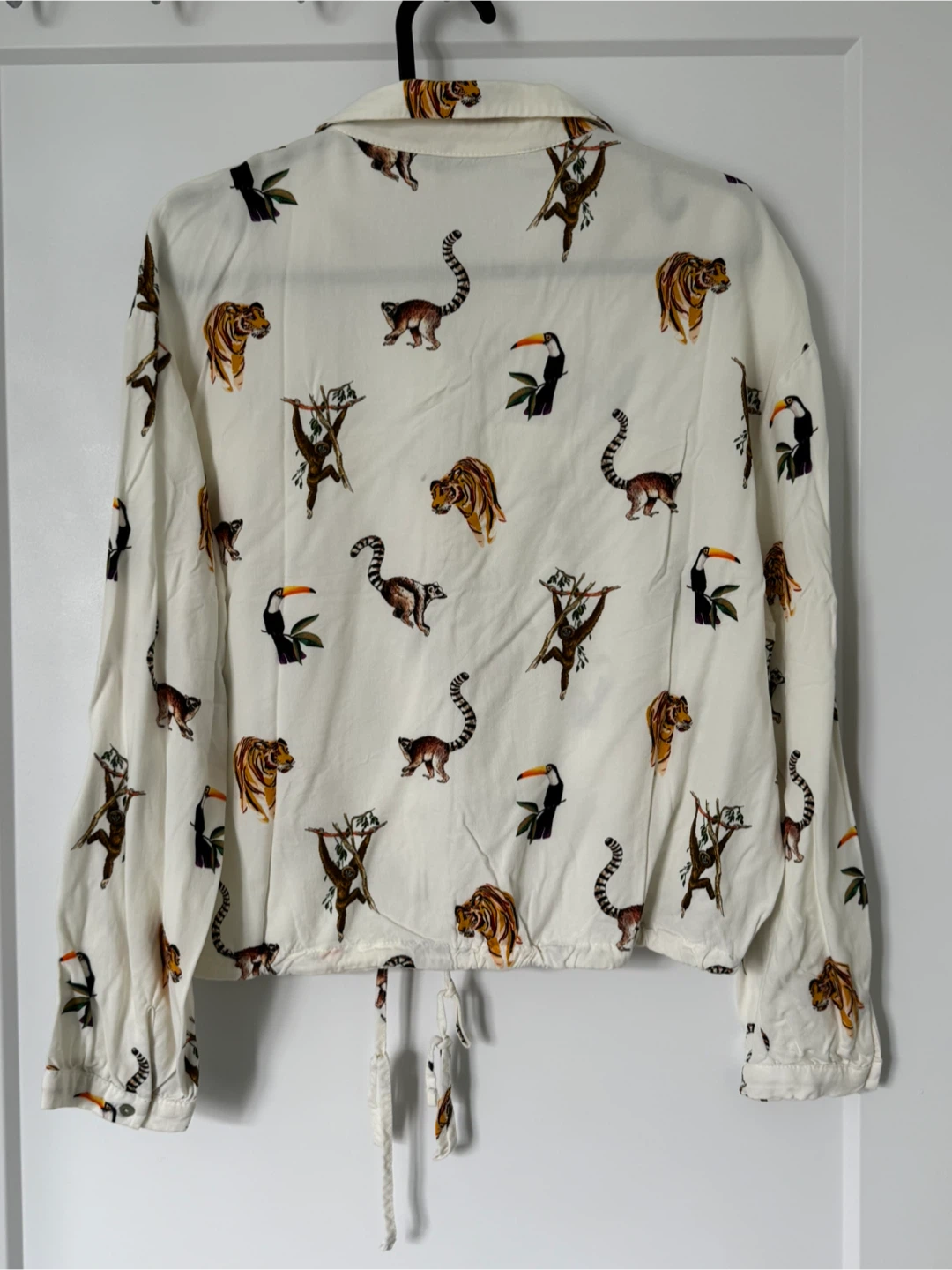 Zara Animal Print Blouse - Size Small - photo 2