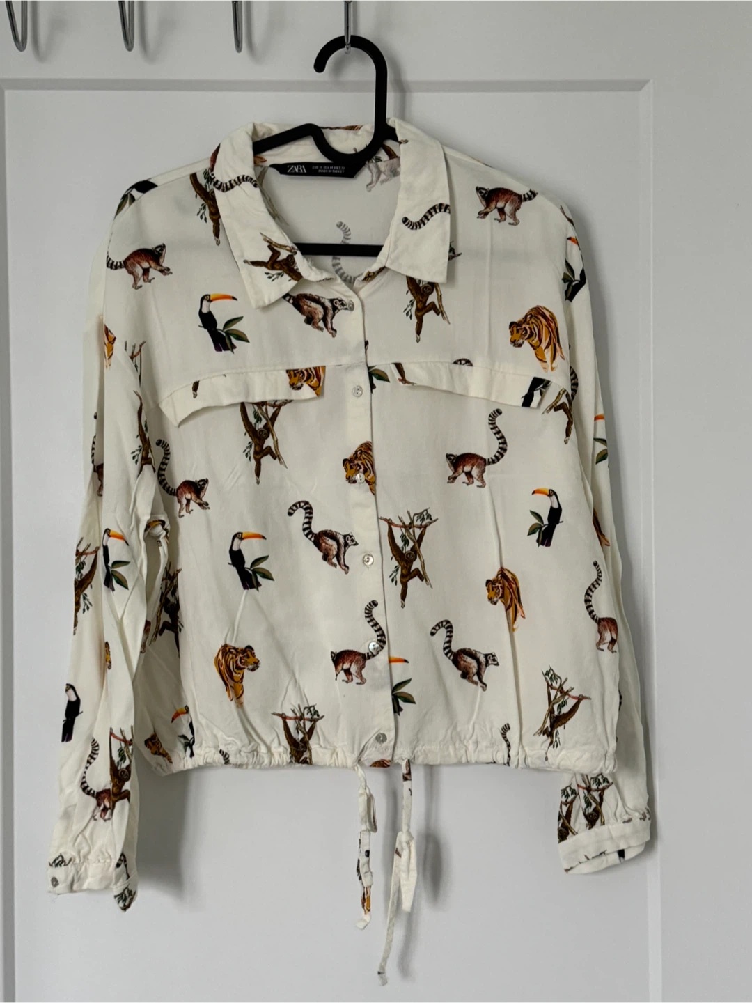 Zara Animal Print Blouse - Size Small