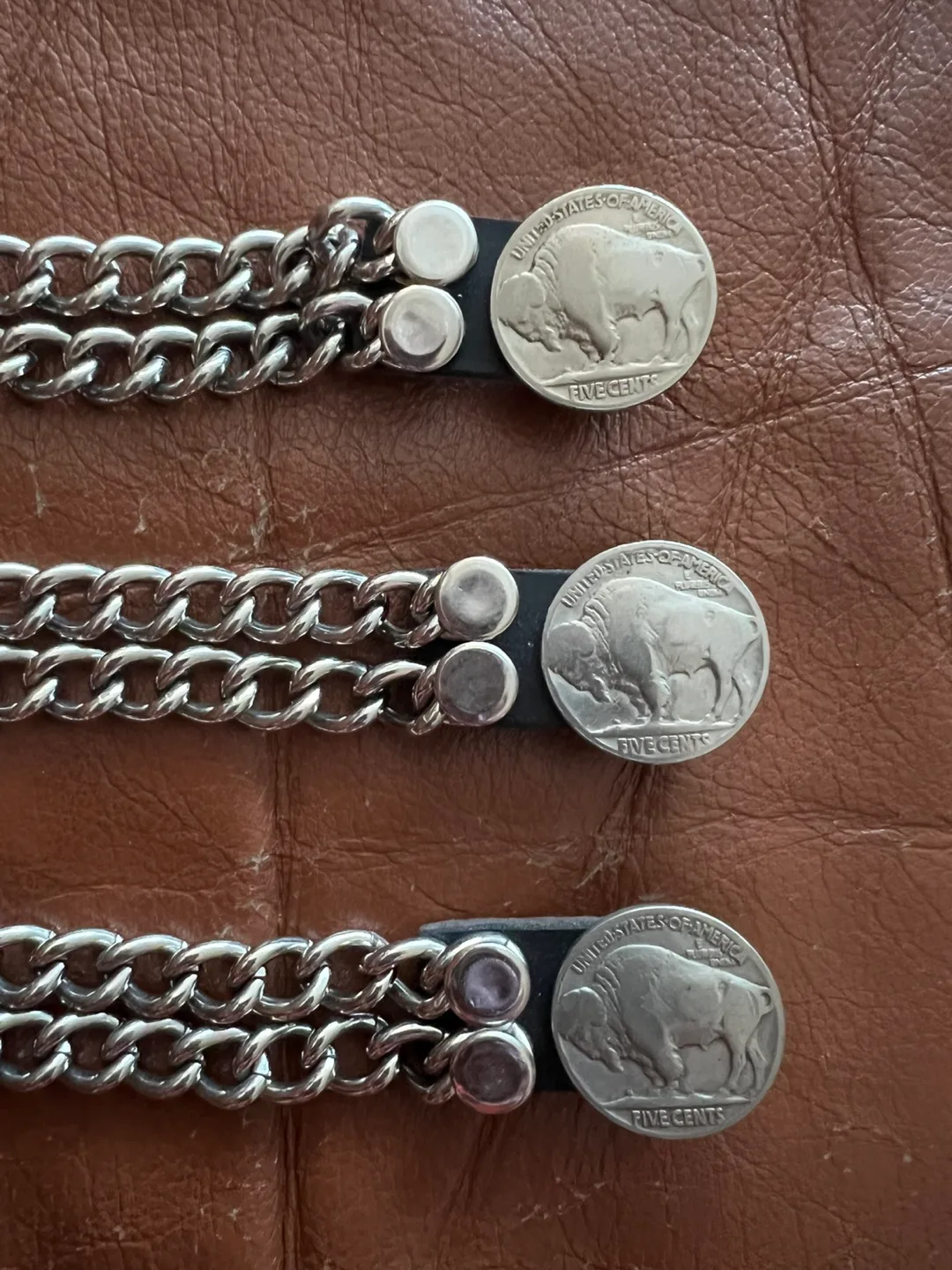 Buffalo Nickel vest extenders thumbnail
