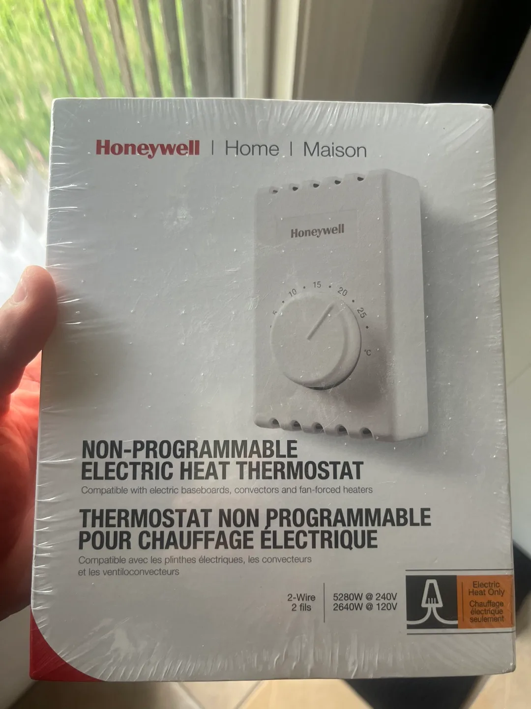 New Honeywell Non-Programmable Electric Heat Thermostat thumbnail