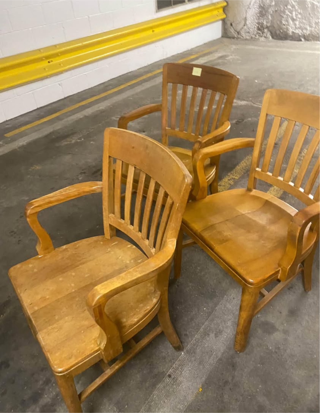 Wooden Arm Chairs - Set of 6