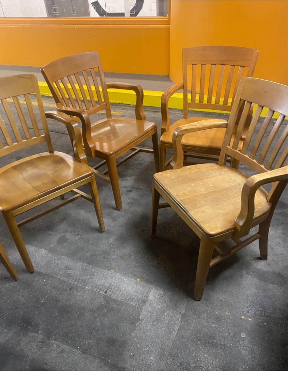 Wooden Arm Chairs - Set of 6 - photo 4