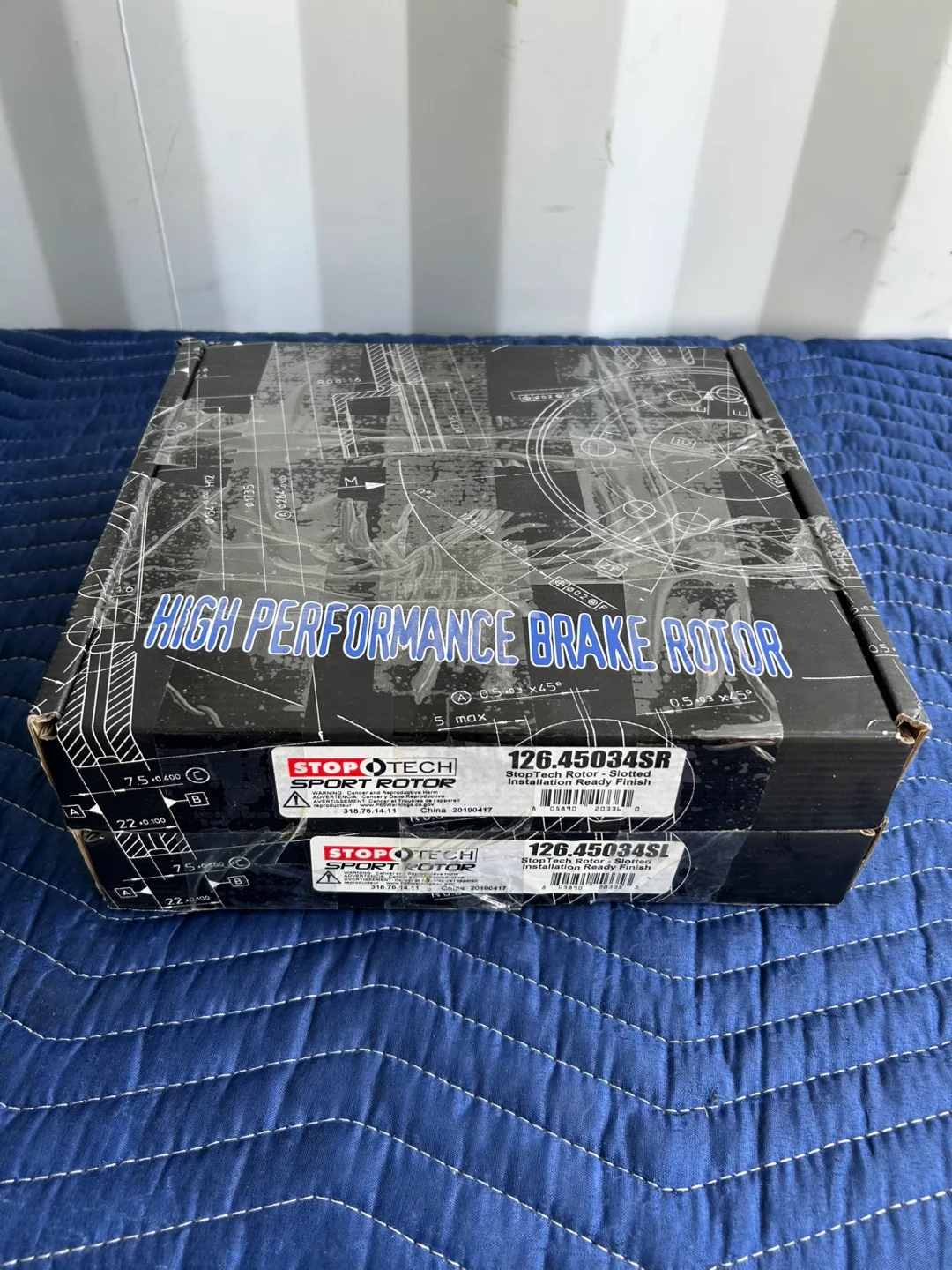StopTech 126.45034SR & 126.45034SL Sport Rotors - NEW thumbnail
