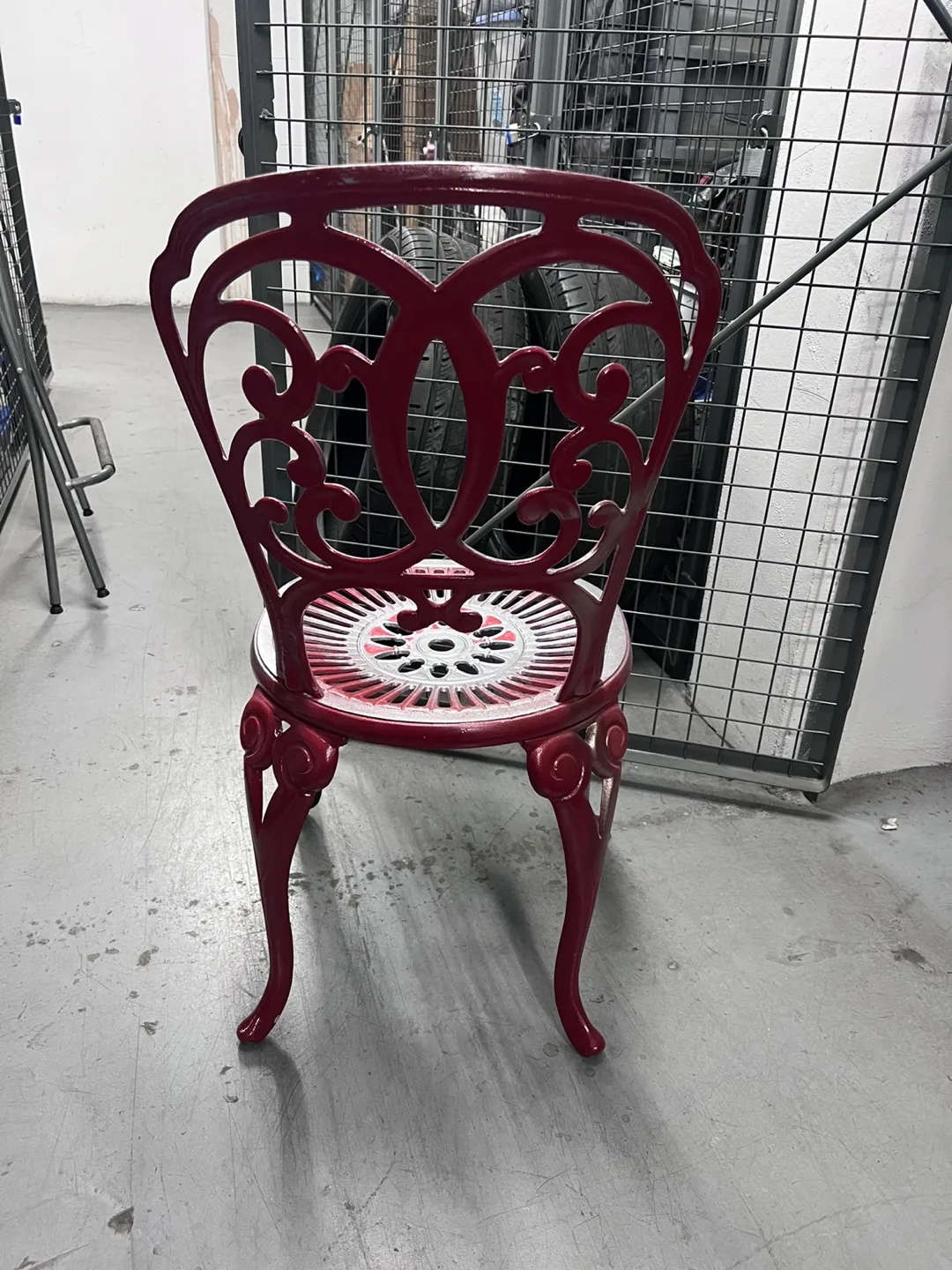 Red Metal Chair image indicator(3)