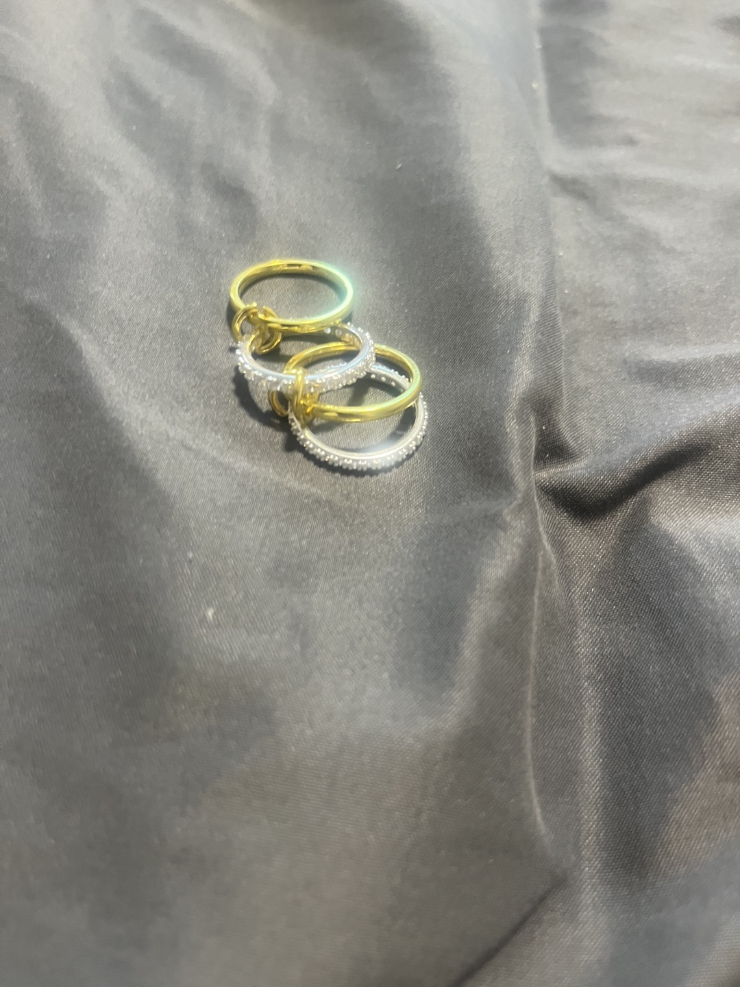 Gold and Silver Ring - spinelli dupe ring - photo 2