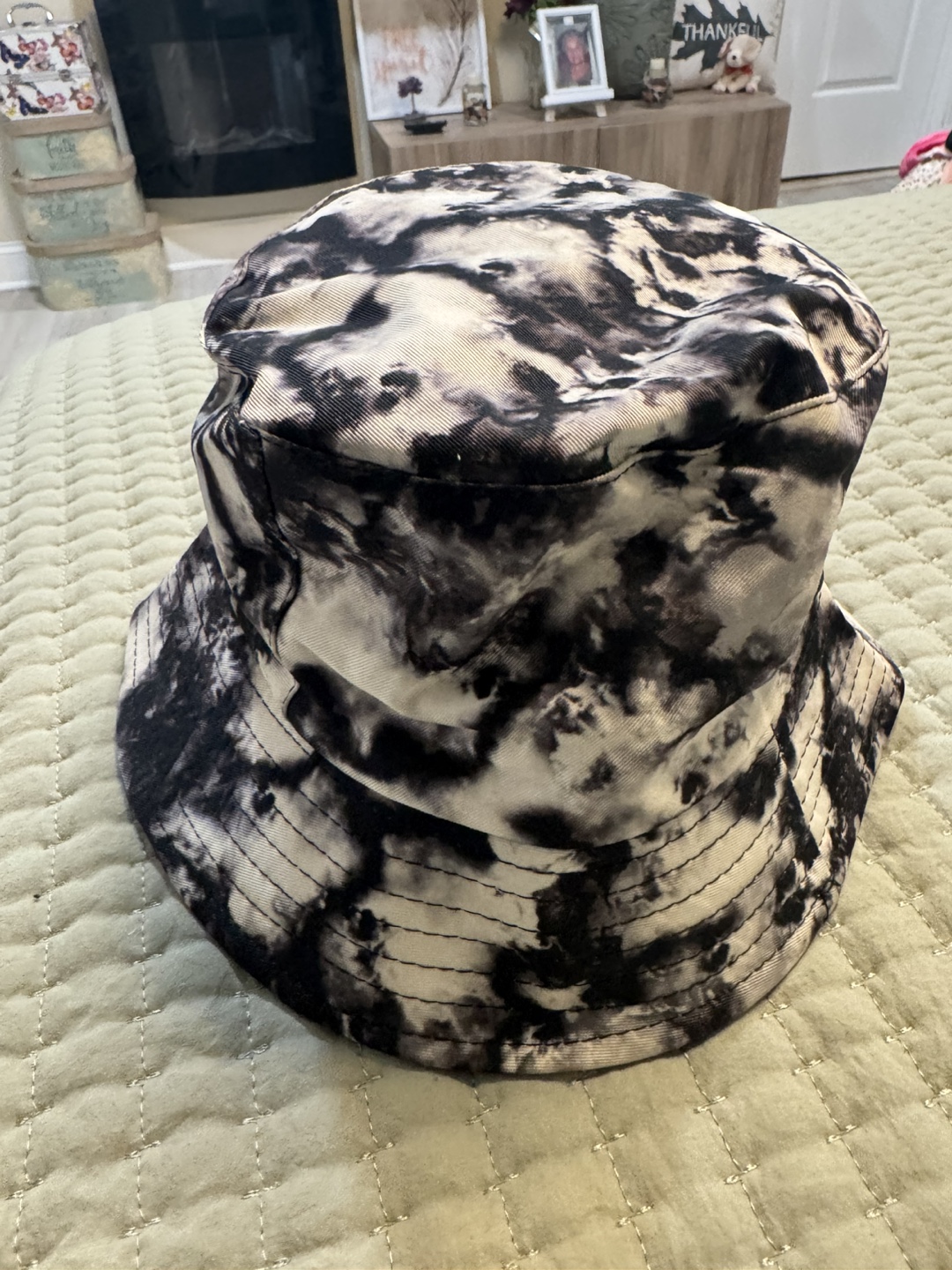 Bucket Hat - Black & White - Cotton Blend - photo 3