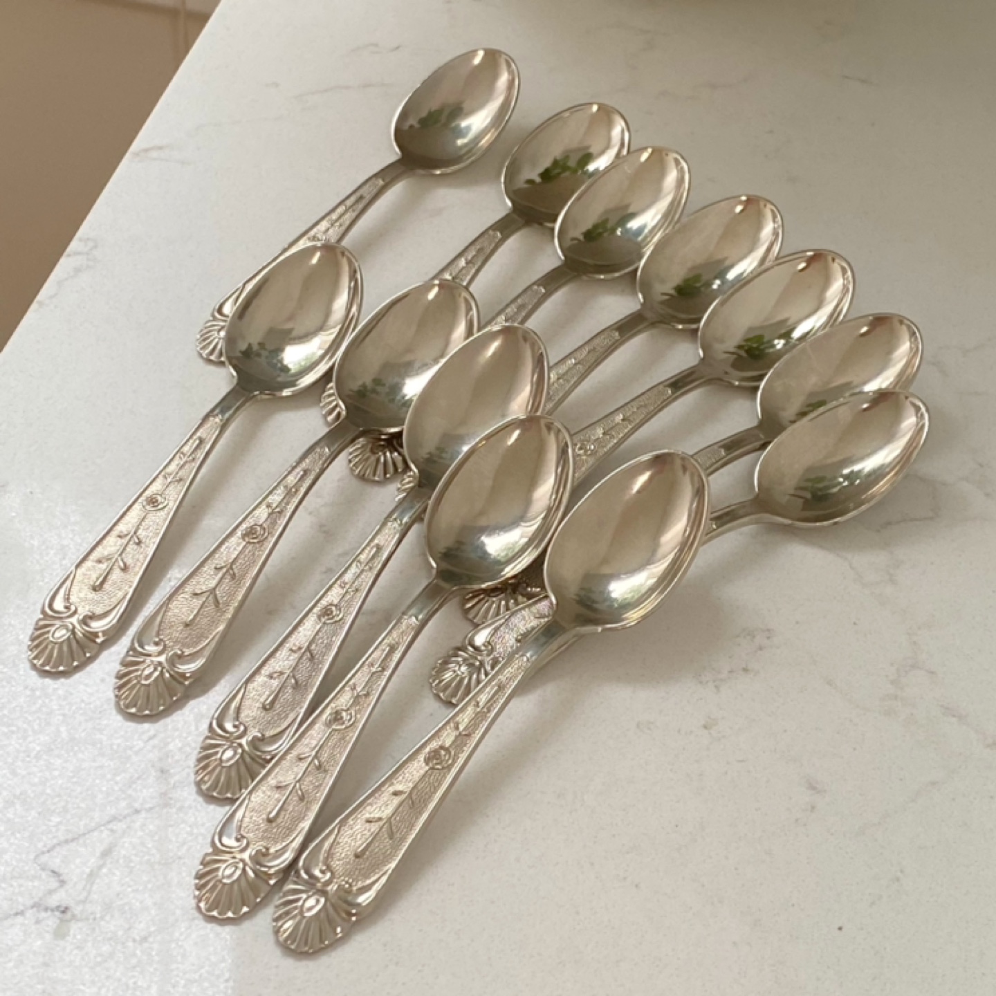 Vintage Silver Plated Small Spoons - Set of 12 - photo 4