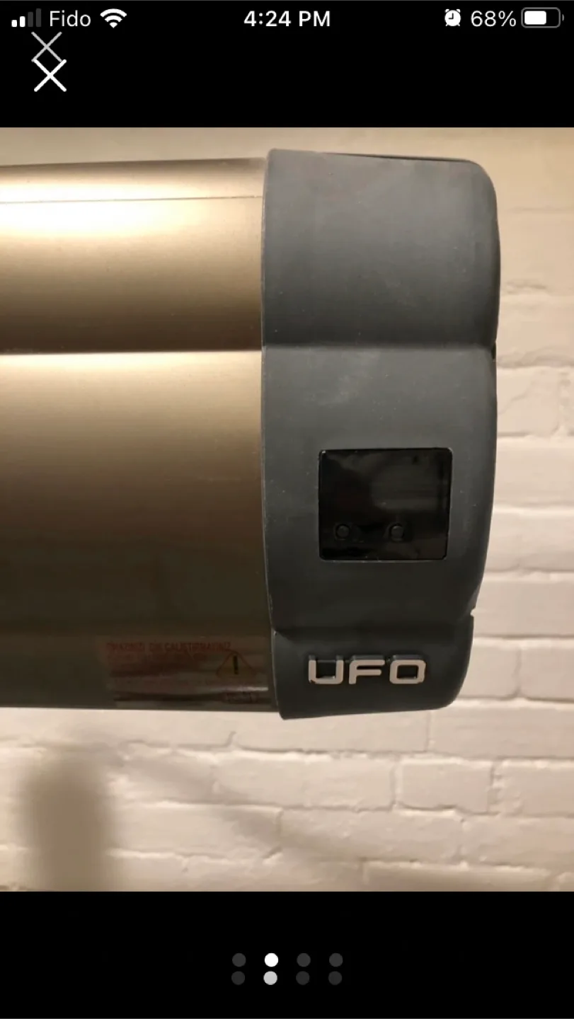 UFO electric infrared heater for indoor, outdoor, patio image indicator(2)