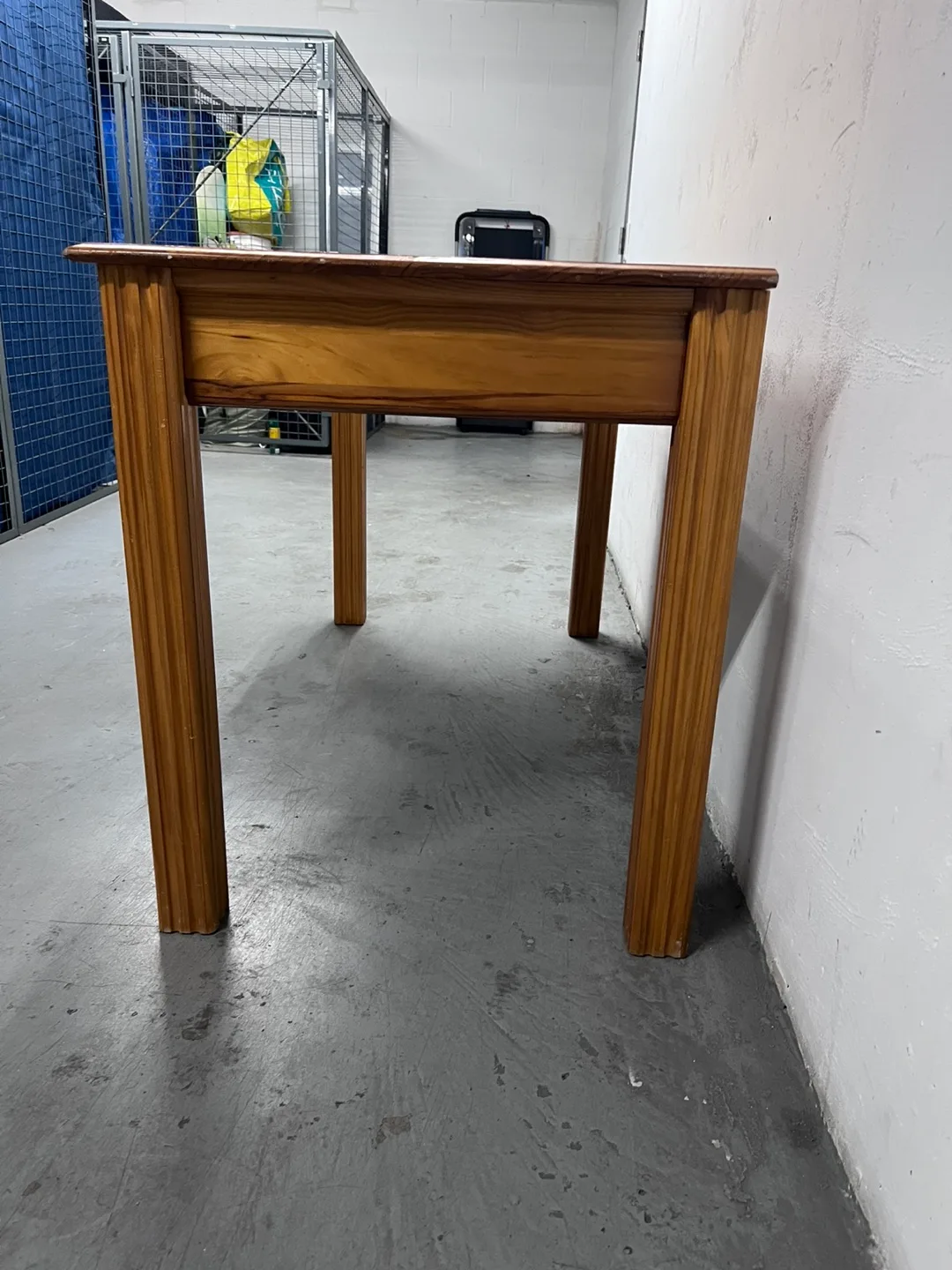 Rustic Pine Desk with Drawers image indicator(3)