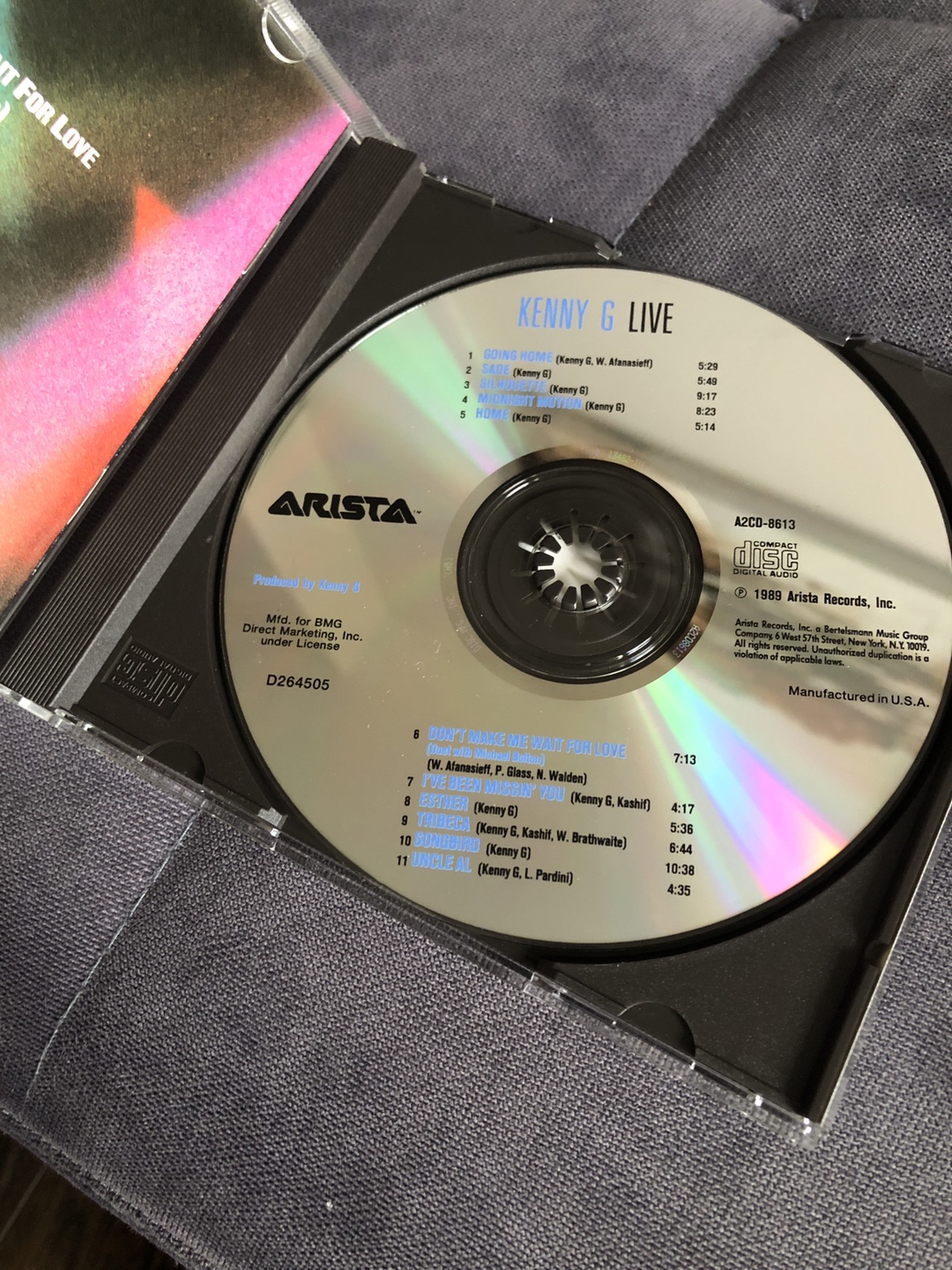Kenny G Live CD - photo 4