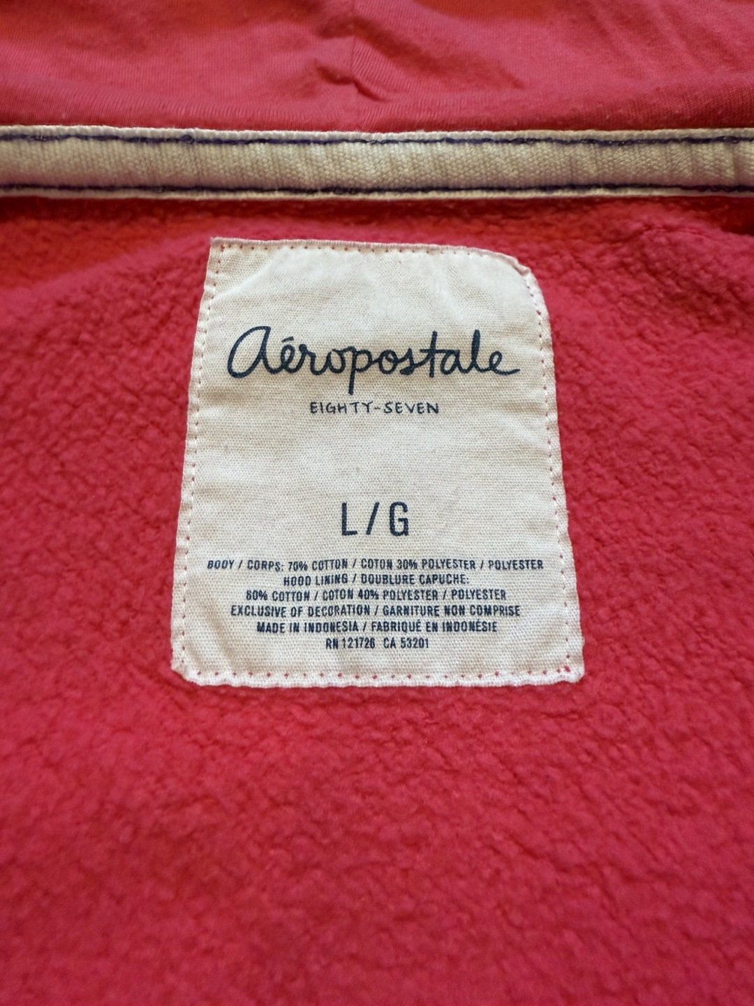 Pink Aeropostale Hoodie - Size Large - photo 4