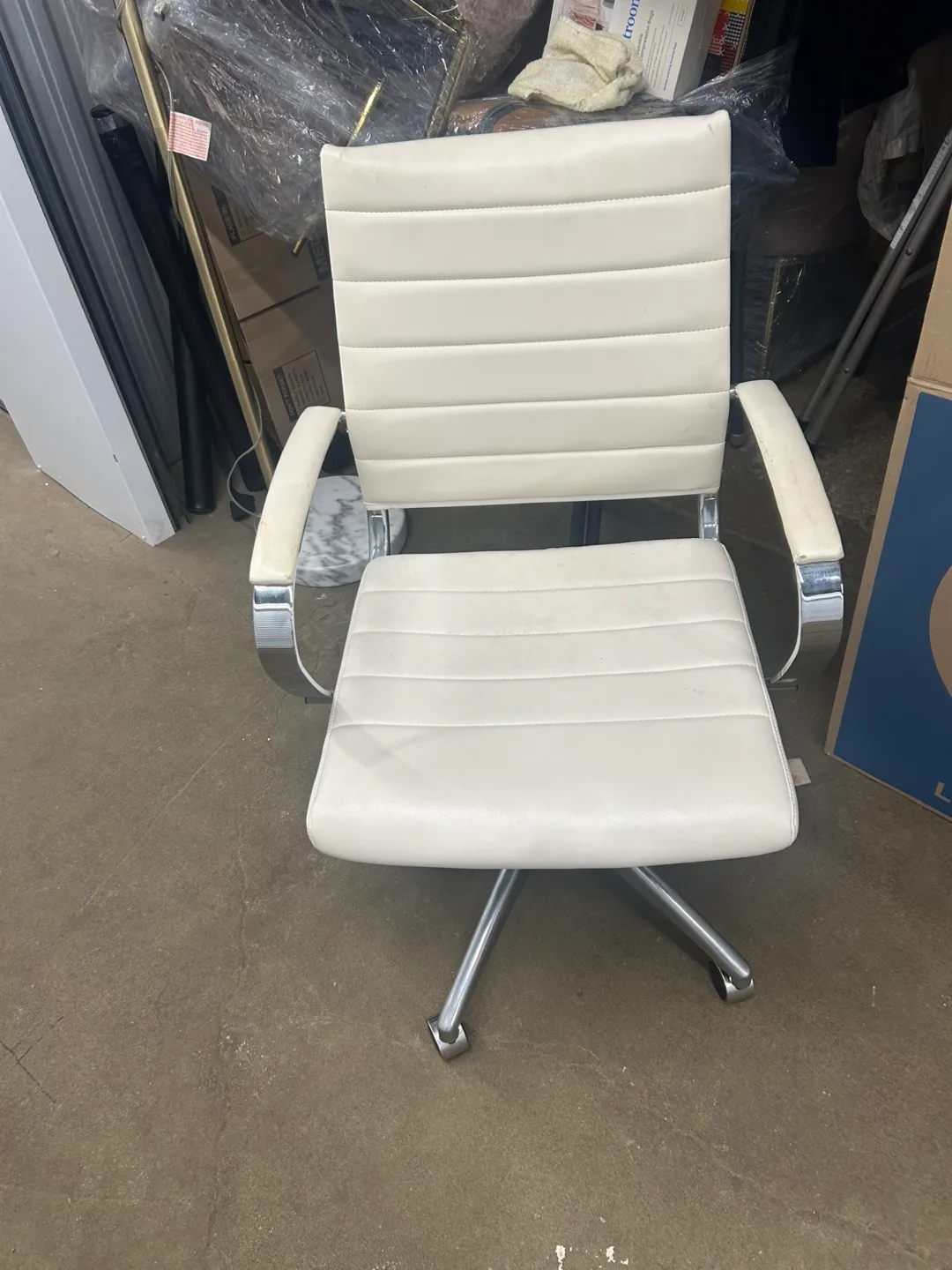 Stainless steel Desk and chair thumbnail