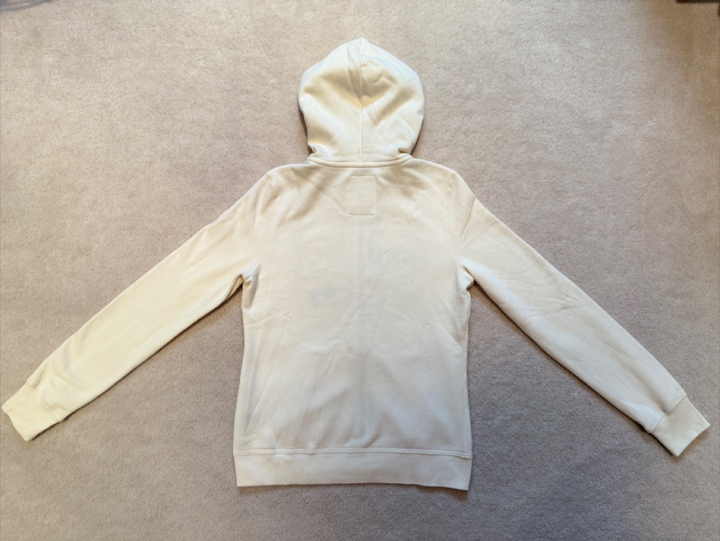 Aeropostale Cream Full Zip Hoodie - Size Large - photo 3