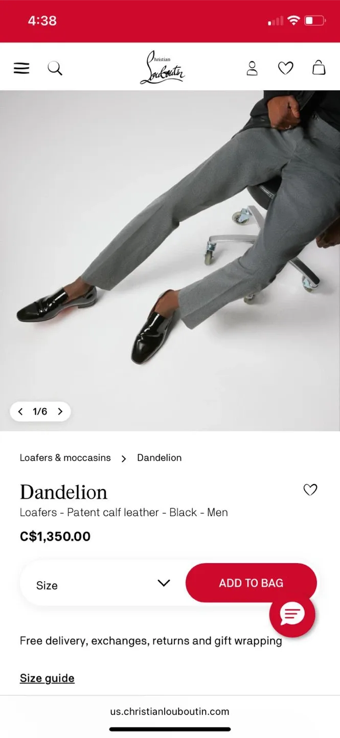 Christian Louboutin Dandelion Loafers Size 47 image indicator(7)