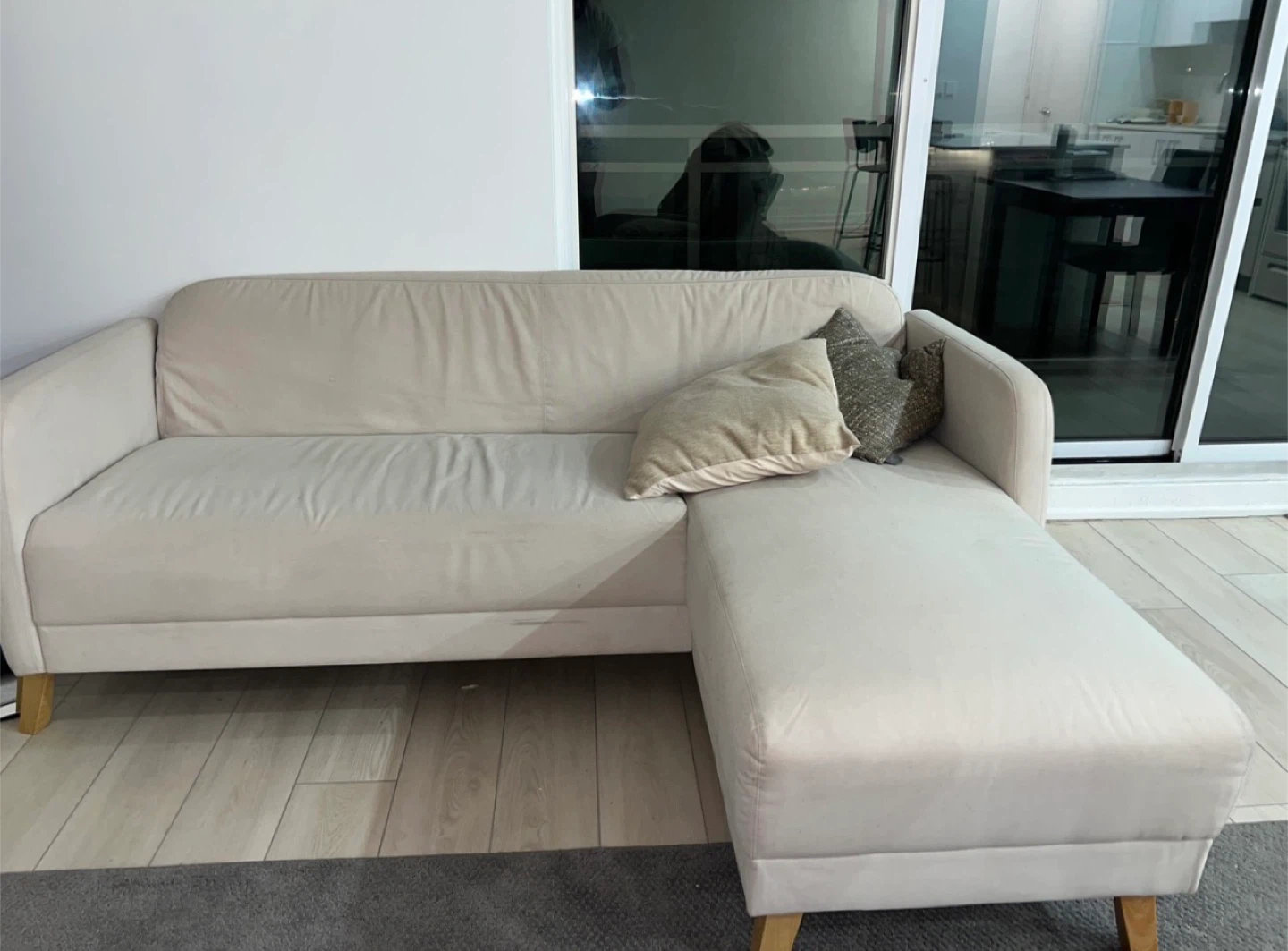 IKEA LINANÄS Sofa with Chaise - Vissle Beige - photo 2