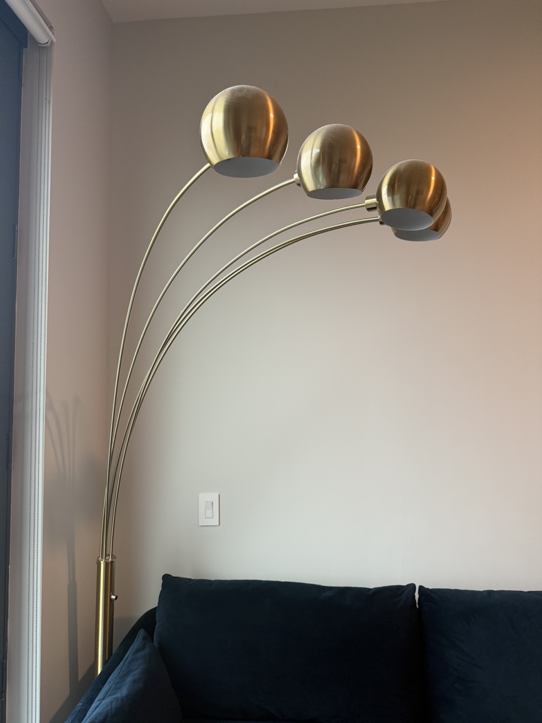 Gold Arc Floor Lamp - 5 Light - photo 2
