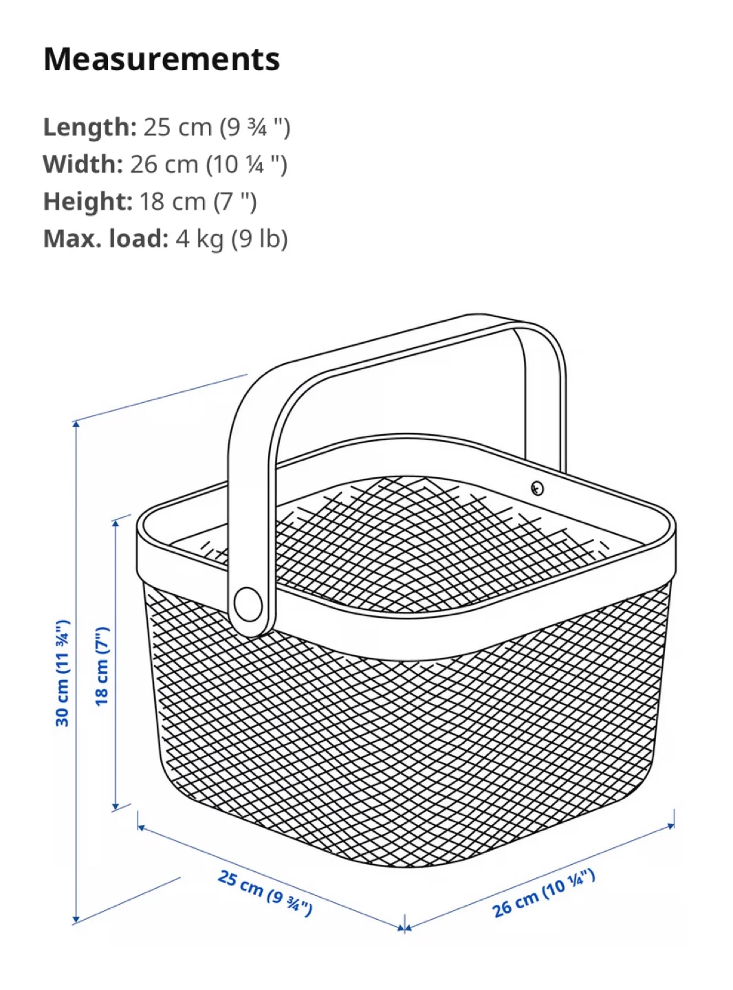 IKEA Blue Wire Basket image indicator(5)