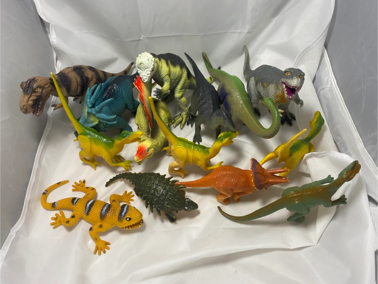 Vintage 1997-2006 Dinosaurs Set of 14, TM Brand