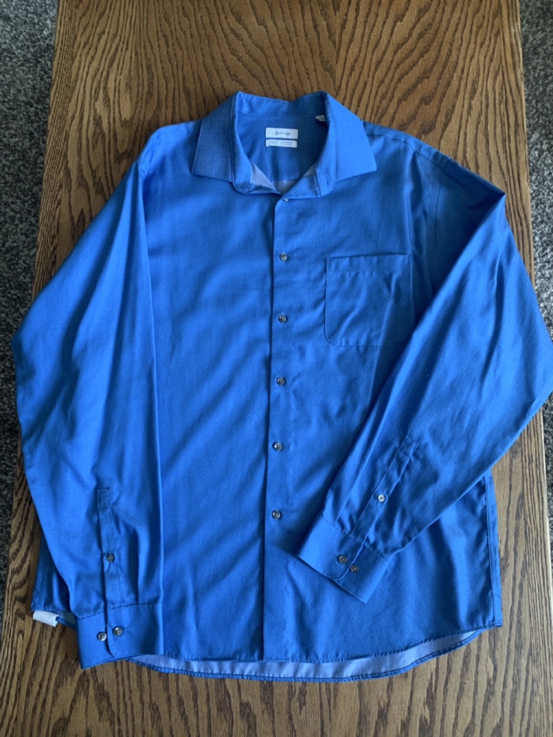 Calvin Klein Dress Shirt - Blue, XL/TG, 17 36/37