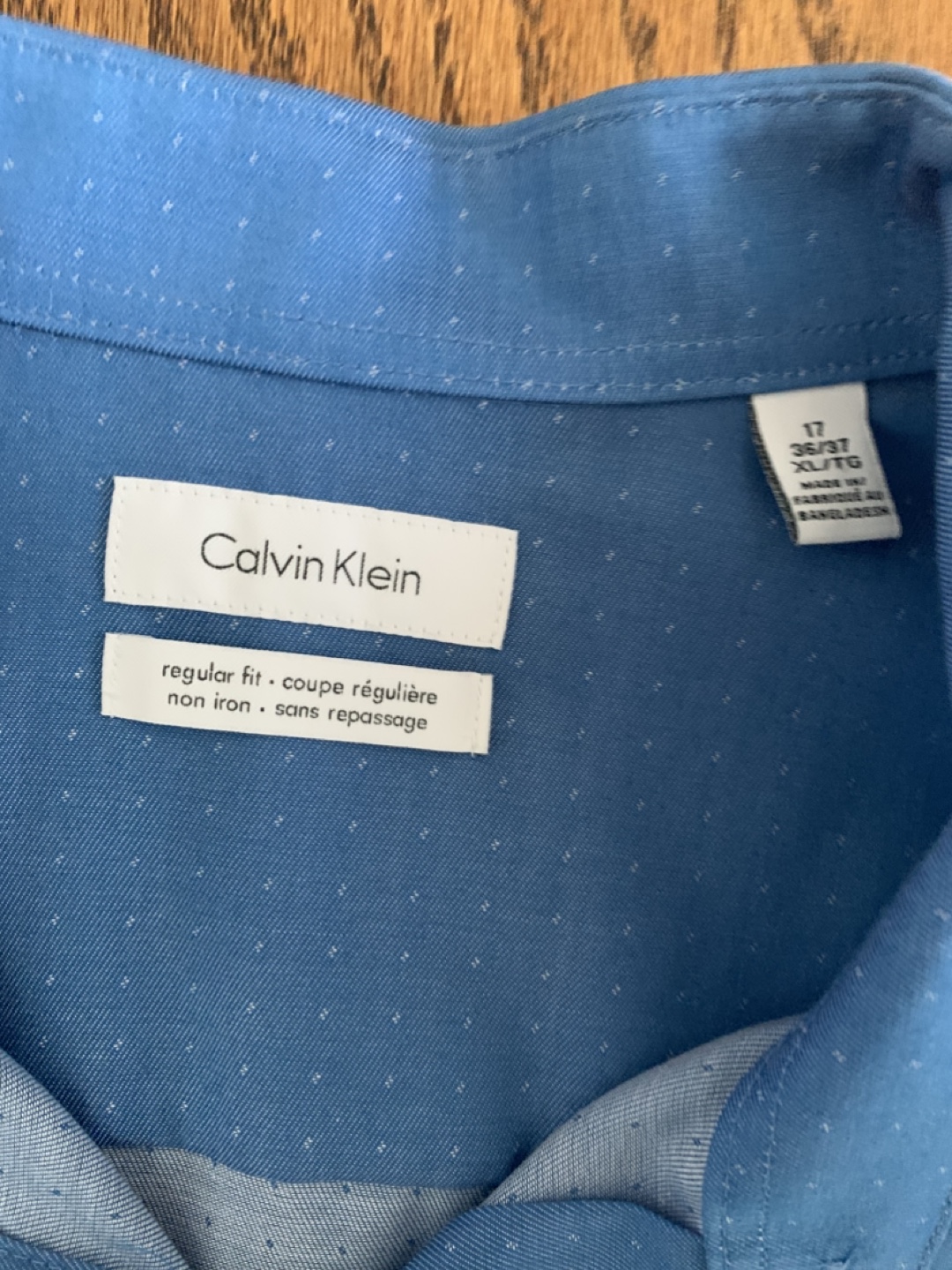 Calvin Klein Dress Shirt - Blue, XL/TG, 17 36/37 - photo 5