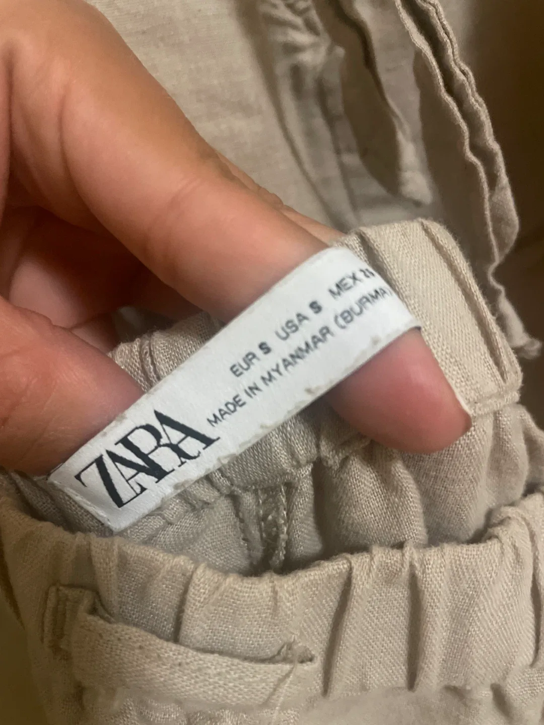 ZARA linen Romper image indicator(3)