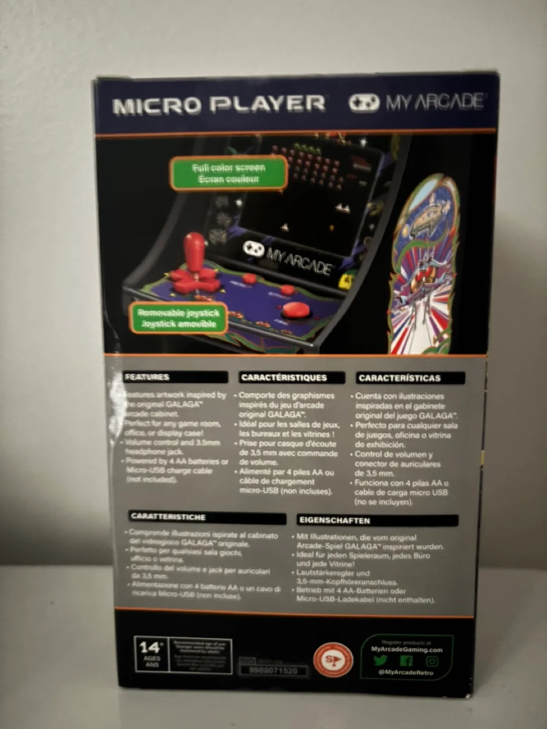 New My Arcade Galaga Micro Player Retro Arcade image indicator(2)