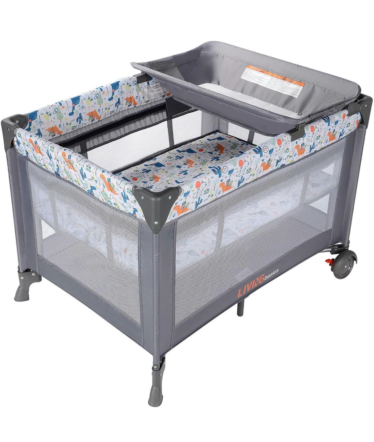 Living Basics Playpen Crib with Changer - photo 2