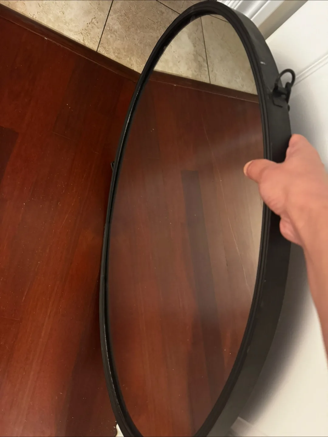 CAP Importing Ltd. Oval Mirror - Black thumbnail