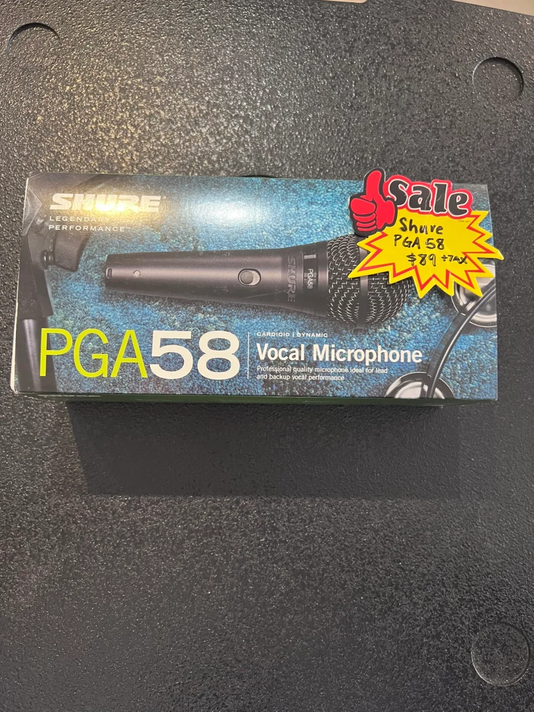Shure PGA58 Cardioid Dynamic Vocal Microphone thumbnail