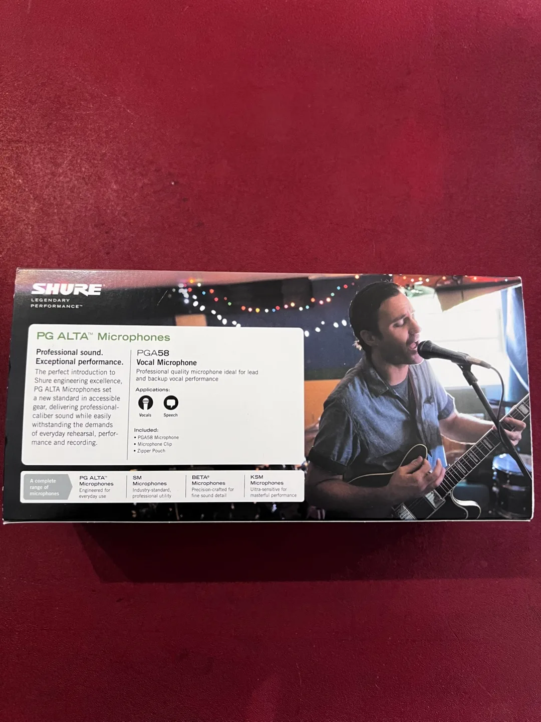 Shure PGA58 Cardioid Dynamic Vocal Microphone image indicator(2)