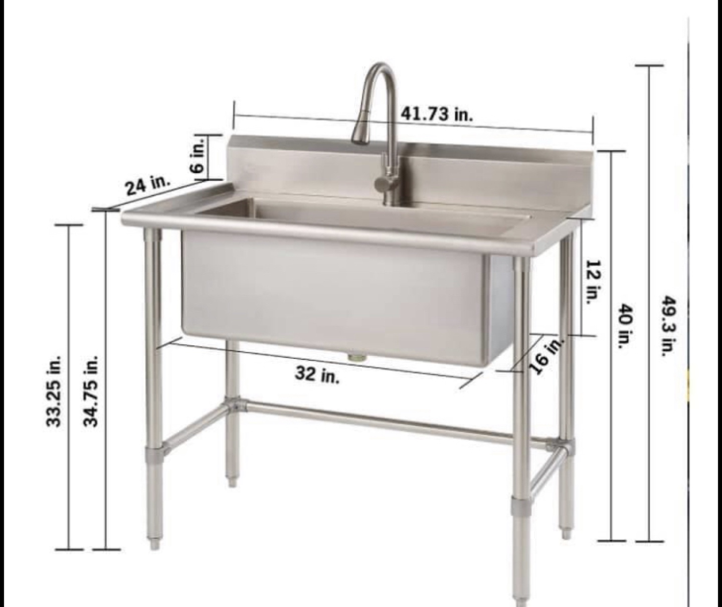 Trinity Stainless steel sink for sale (new in box)