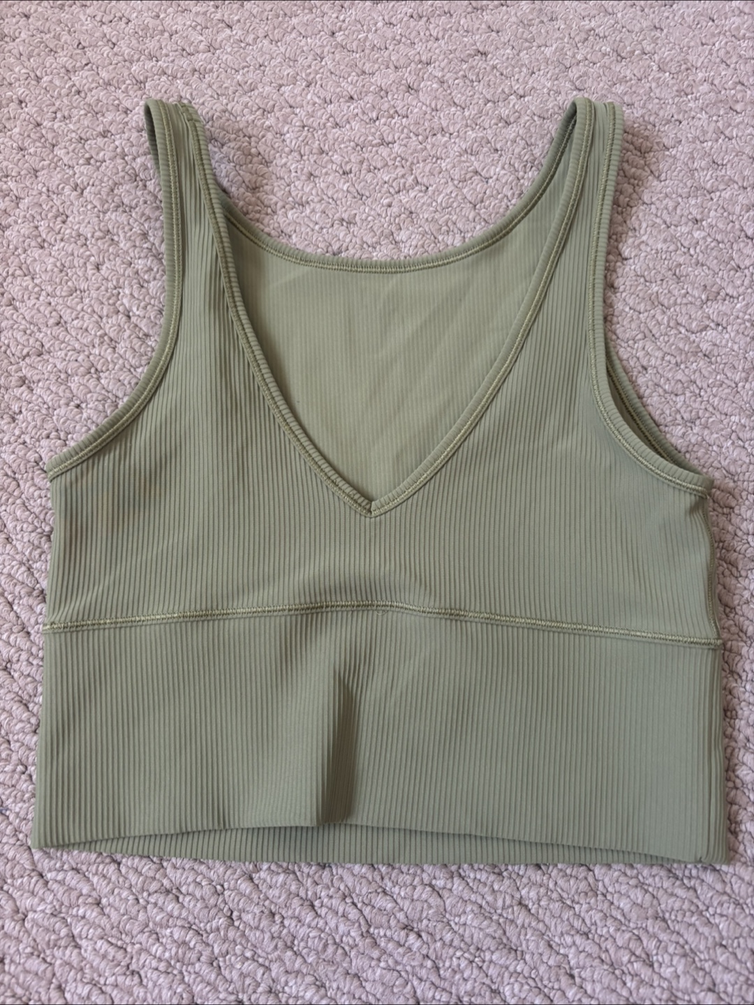 Lululemon Ribbed Cropped Tank Top - Size 6 - photo 2