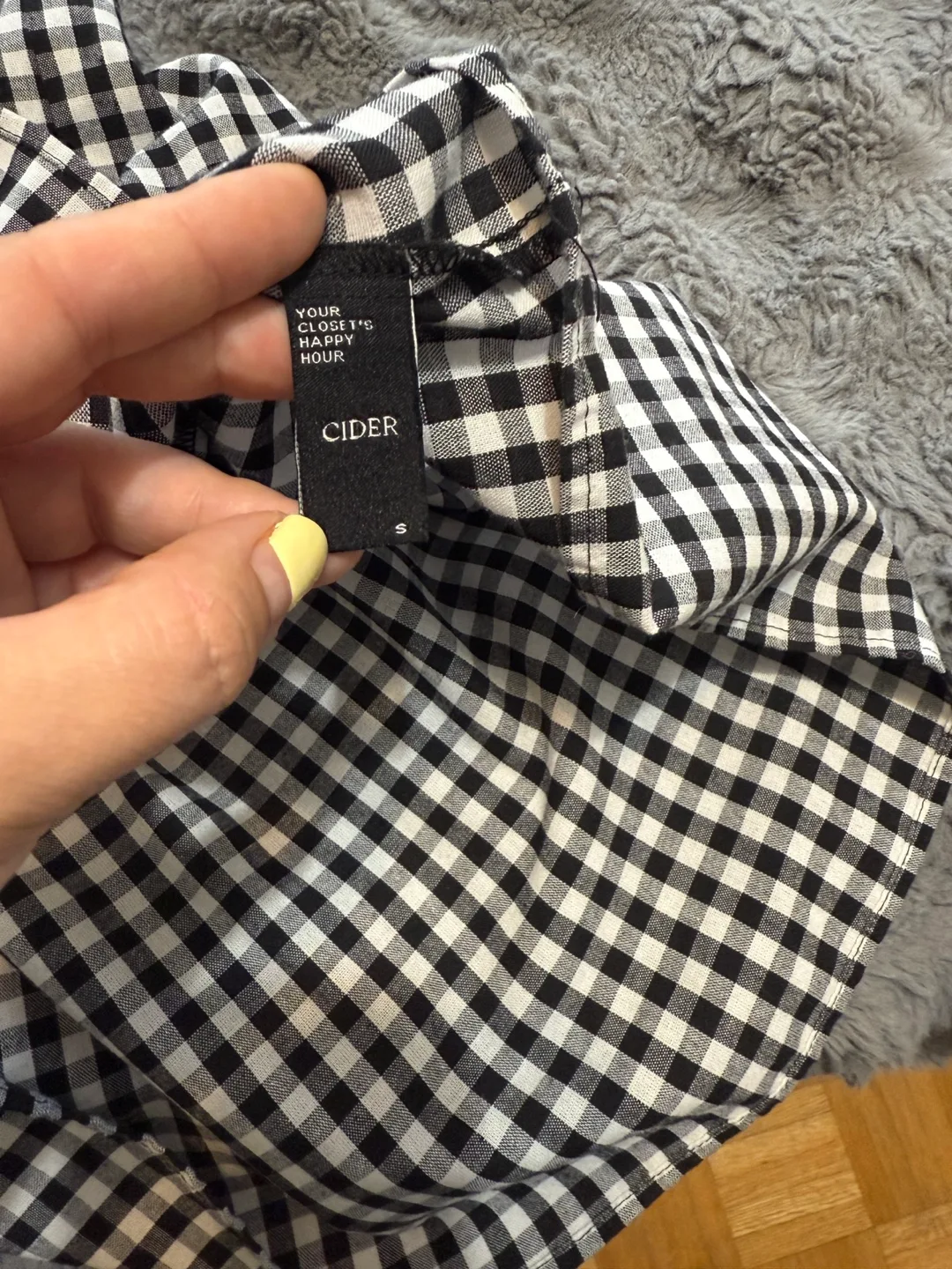 Cider Gingham Dress - Size S image indicator(5)
