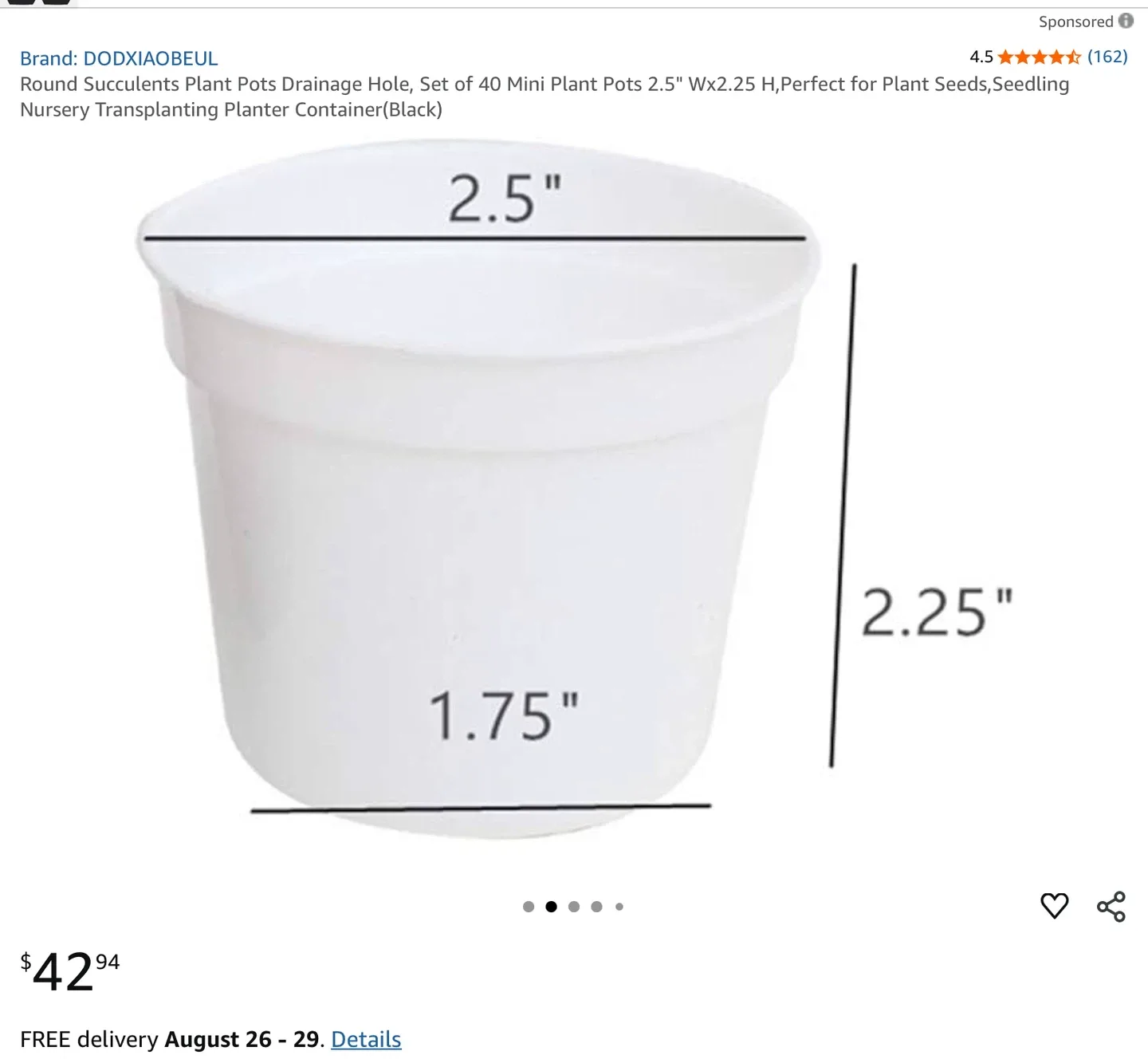 Small Black Plastic Plant Pots - 35 image indicator(3)