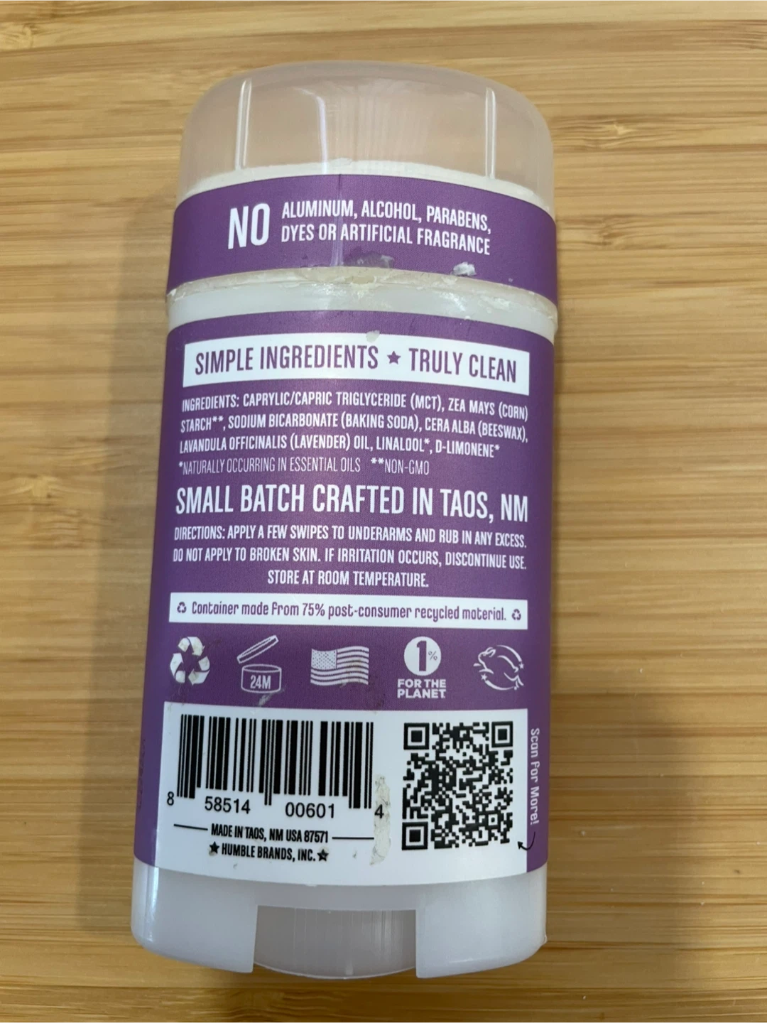 Humble All Natural Deodorant - Mountain Lavender - photo 2