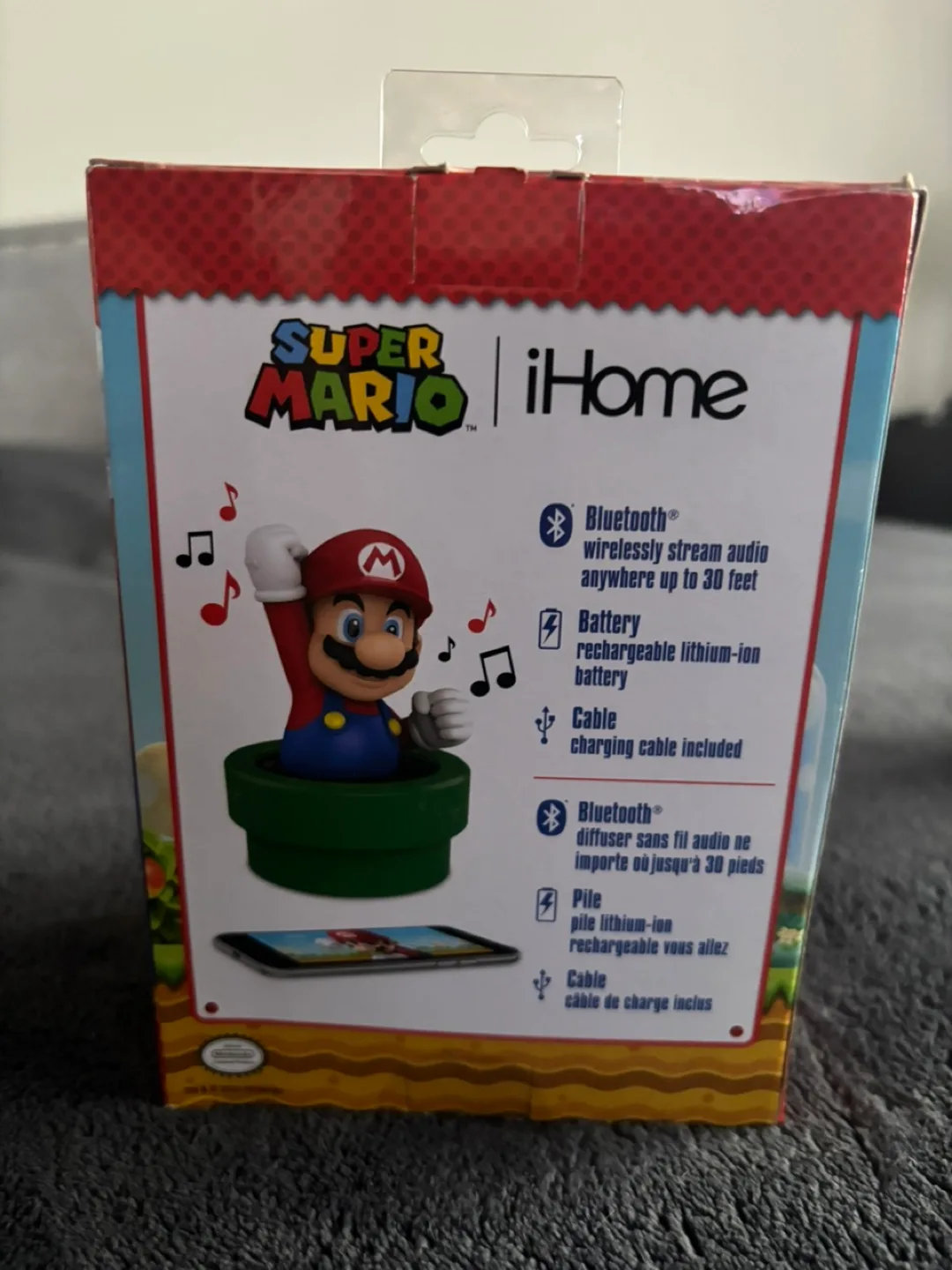 Super Mario iHome Bluetooth Speaker - New in Box! image indicator(2)