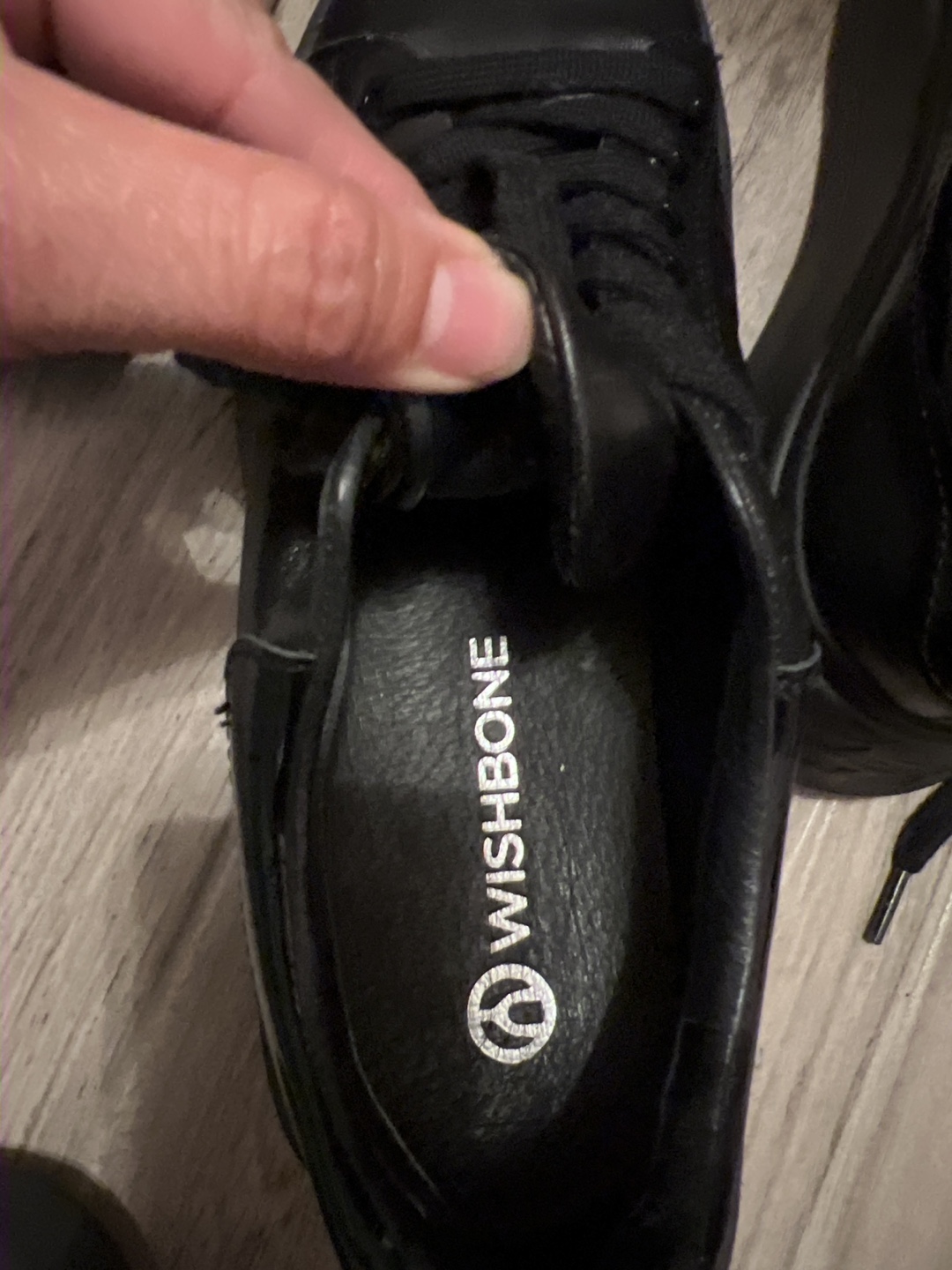 Wishbone Black Platform Sneakers - Size 6.5