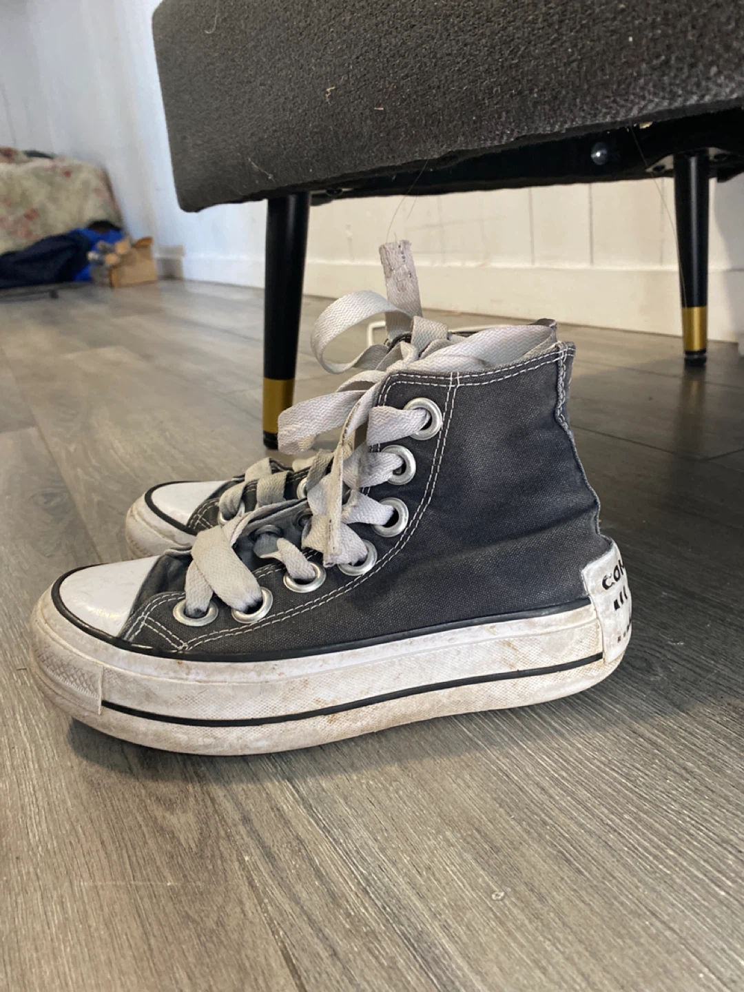 Converse All Star High-Top Sneakers, Size 7 - photo 3