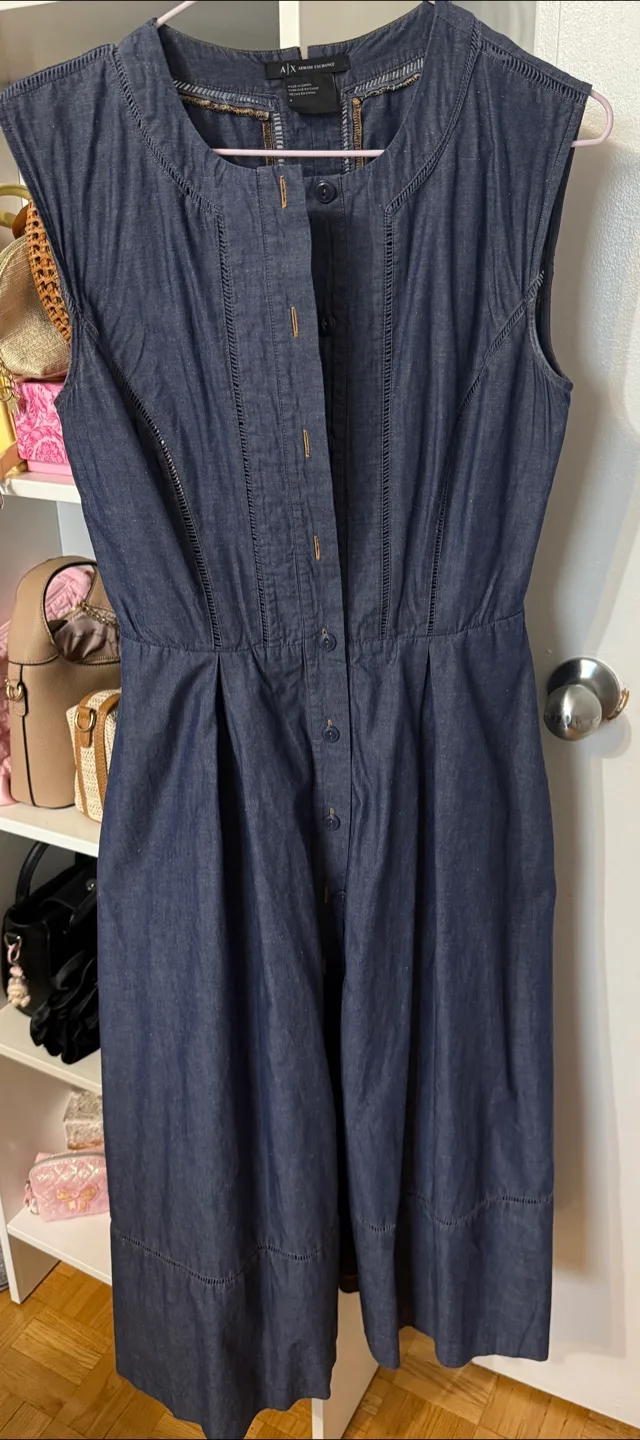 Armani Exchange Denim Dress - Size 4 image indicator(2)