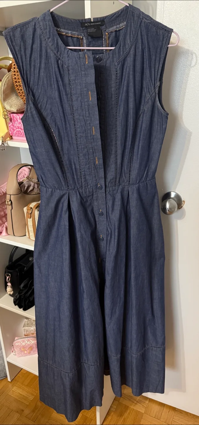 Armani Exchange Denim Dress - Size 4 thumbnail