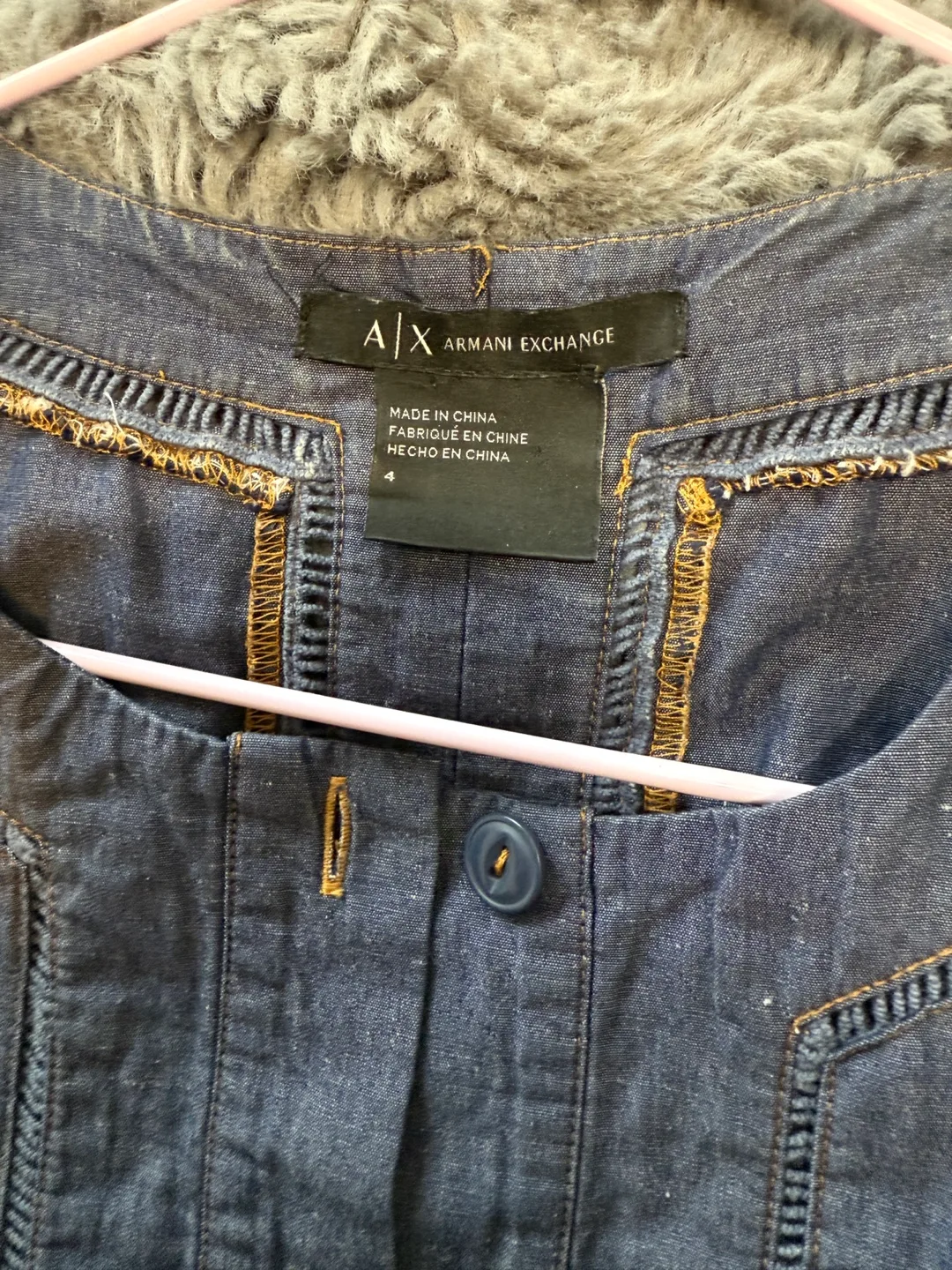 Armani Exchange Denim Dress - Size 4 image indicator(4)