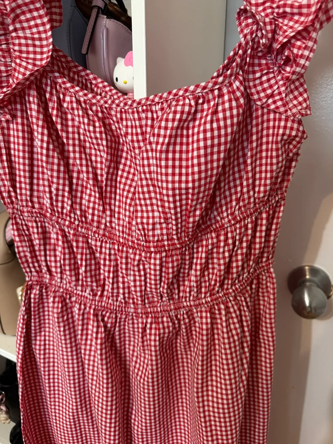 Sin & Sam Red Gingham Dress - Size M image indicator(3)