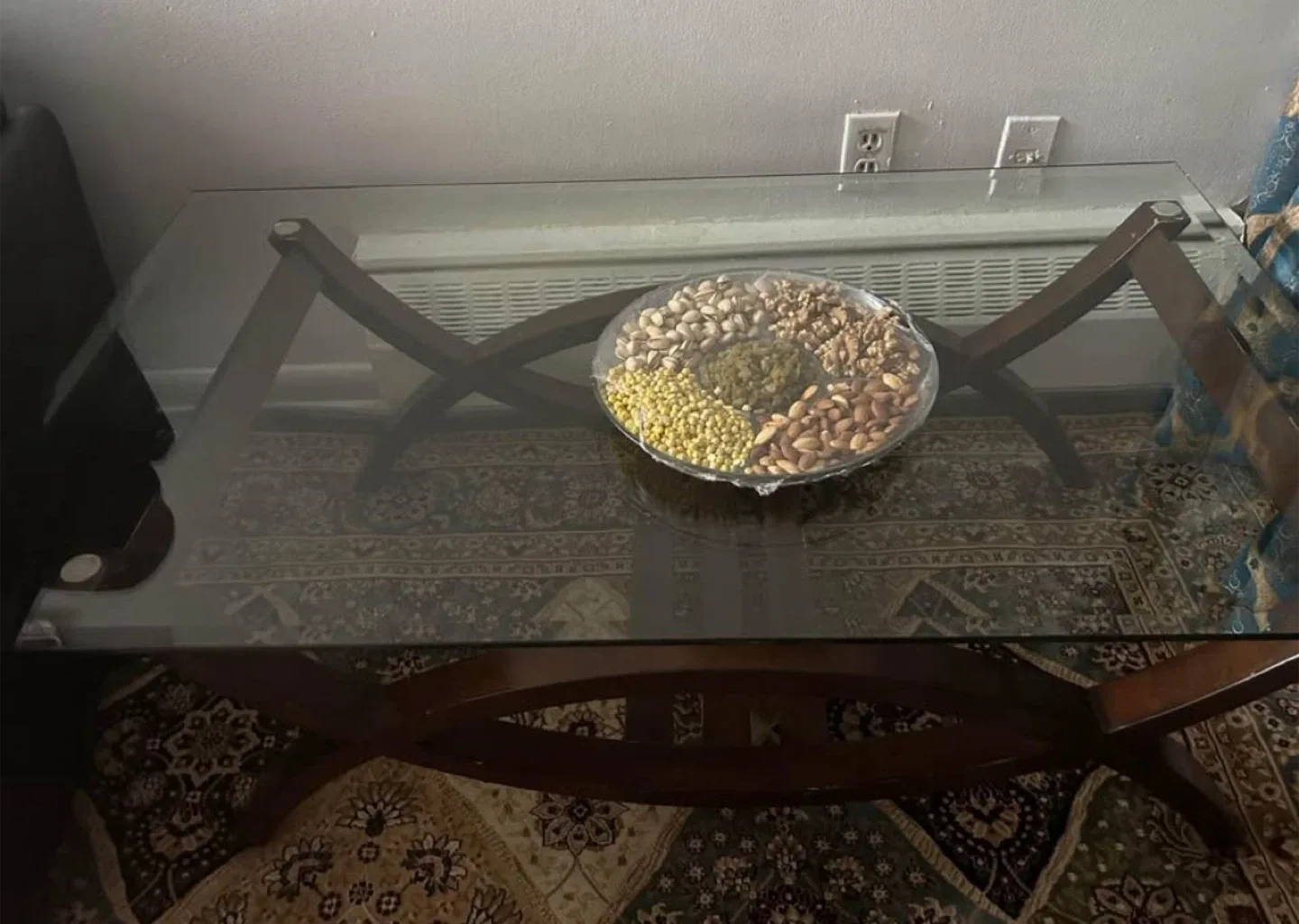 Glass Top Coffee Table and side table image indicator(2)