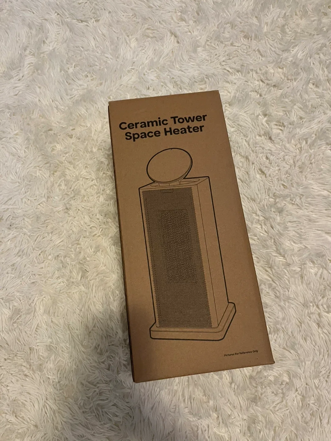 Ceramic Tower Space Heater - Black thumbnail