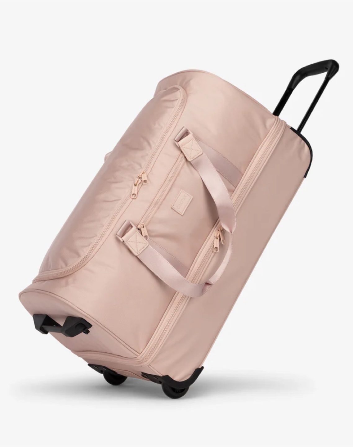 CALPAK Rolling Duffel Bag Baby Pink