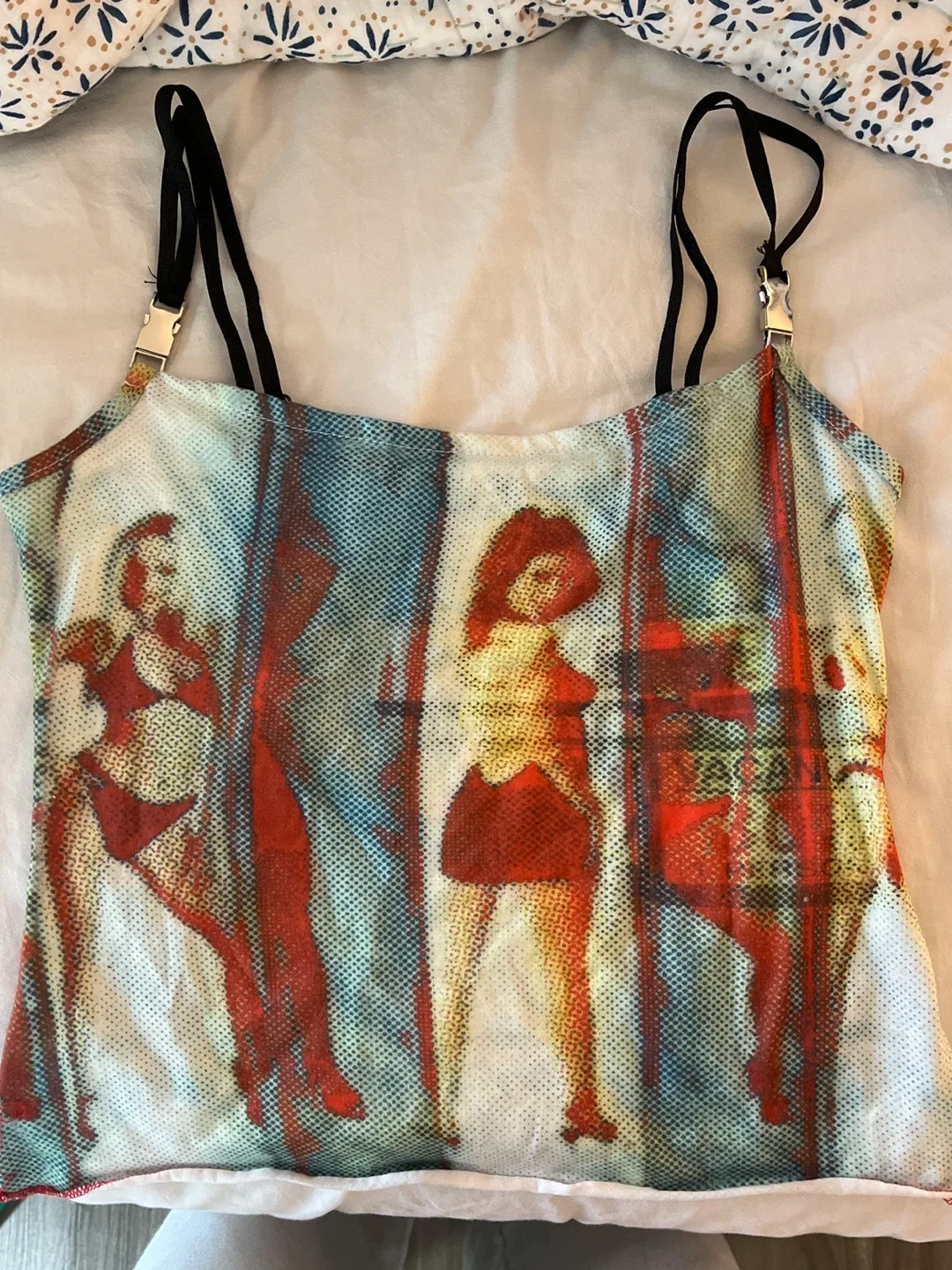 Printed going out Tank Top thumbnail