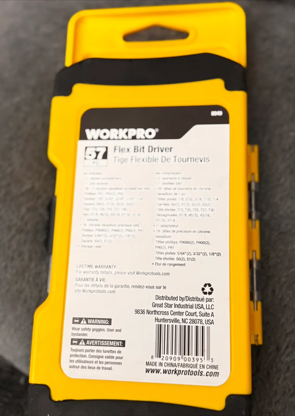 WORKPRO 57-PC Flex Bit Driver Set image indicator(2)