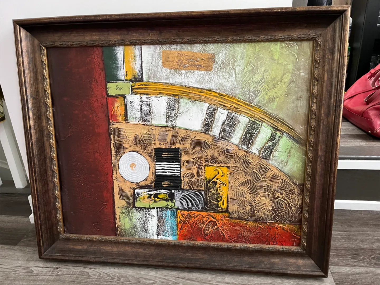 Framed Abstract oil Painting thumbnail