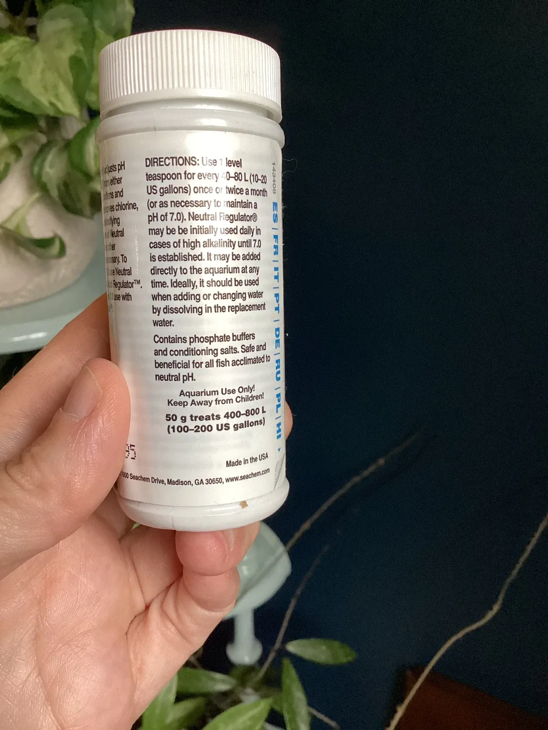 Seachem Neutral Regulator pH 7.0 image indicator(2)