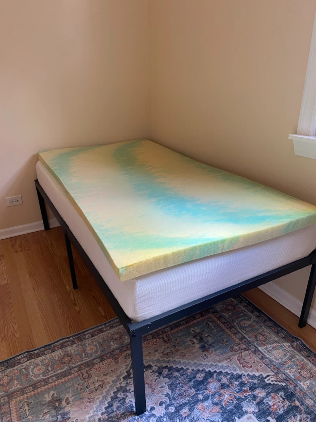 Twin Bed Frame & Mattress + Topper - photo 2